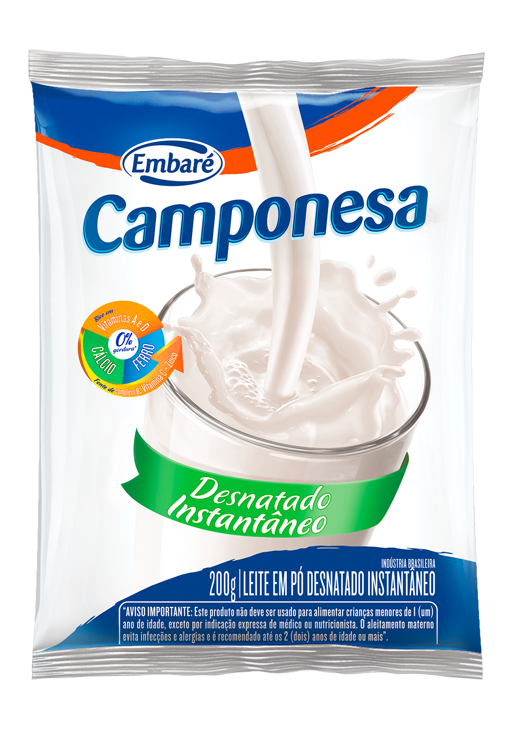 Leite em Pó Camponesa Desnatado